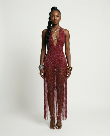 Fierce Rhinestone Mesh Bodysuit