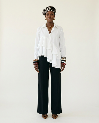 Sovereign Ruffled Loose Blouse