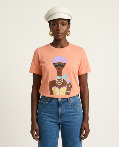 Confident Pearl Illustrated T-Shirt