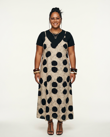 Liberated Dot Print Maxi Dress