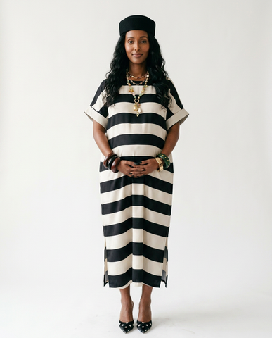 Limitless Striped Bohemian Maxi Dress