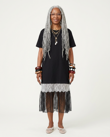 Boundless Lace Panel Maxi Dress
