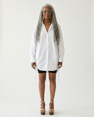 Limitless Drawstring Oversized Shirt