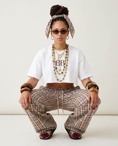 Free Spirit Plaid Wide-Leg Pants