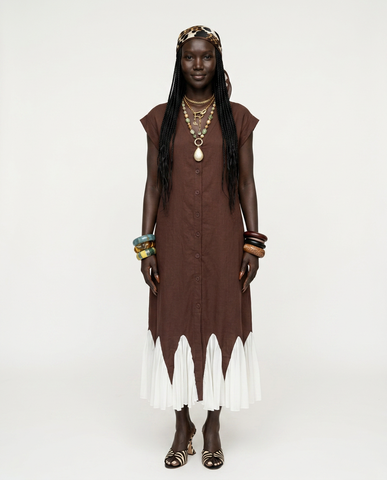 Sovereign Patchwork Loose Maxi Dress