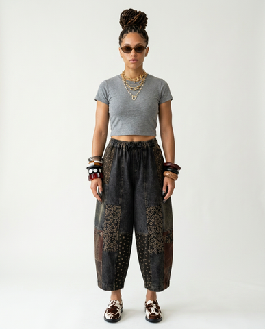 Wanderlust Patchwork Loose Jeans