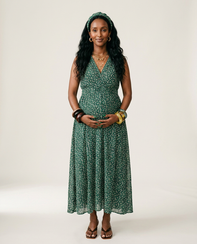 Free Spirit Floral Chiffon Maxi Dress
