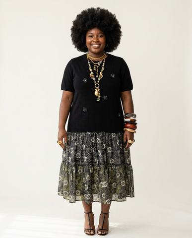 Free Spirit Floral Patchwork Maxi Dress