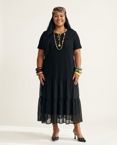 Liberated Patchwork Flowy Maxi Dress