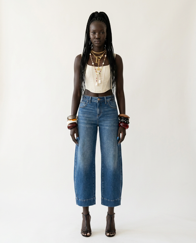 Confident Cropped Denim Jeans