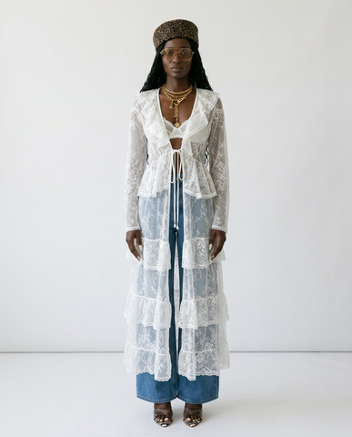 Free Spirit Floral Lace Kimono