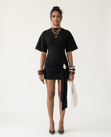 Radiant Ruched Mini Dress