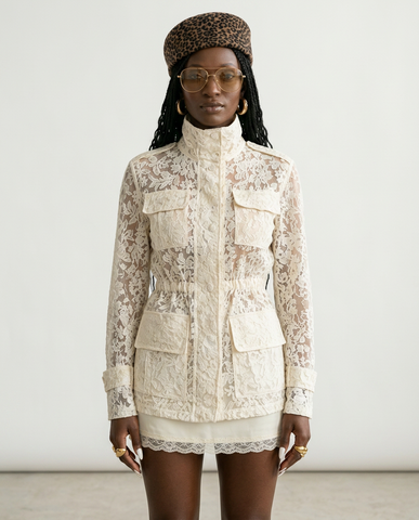 Elegant Floral Lace Jacket
