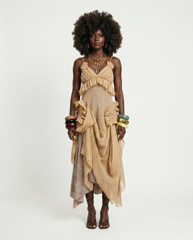 Radiant Pleated Maxi Dress