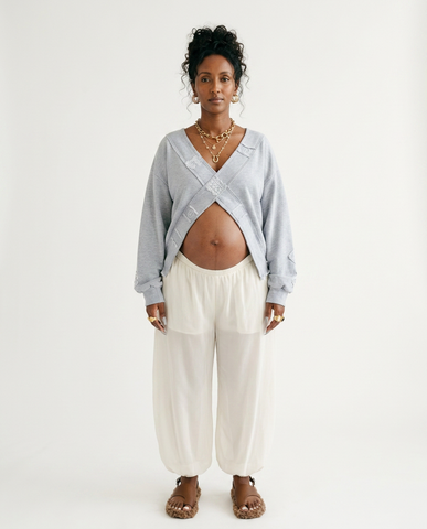 Free Spirit Crochet French Terry Top