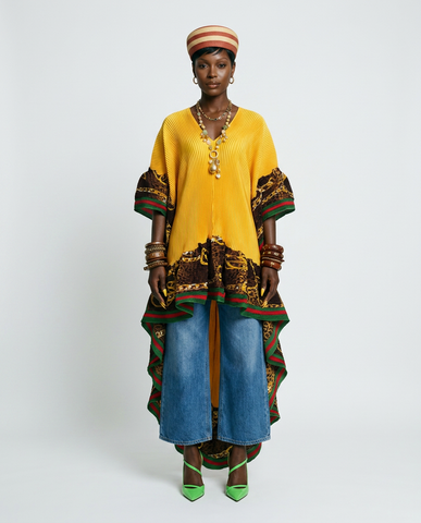 Radiant Pleated Boho Kaftan