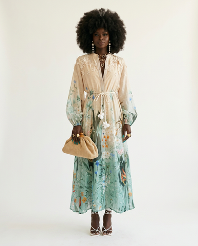 Wanderlust Floral Applique Maxi Dress