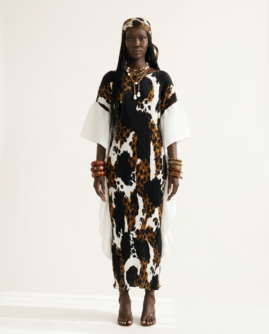 Free Spirit Pleated Maxi Kaftan
