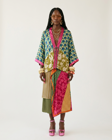 Wild Heart Printed Midi Skirt Set