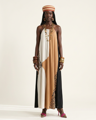 Free Spirit Printed Maxi Dress