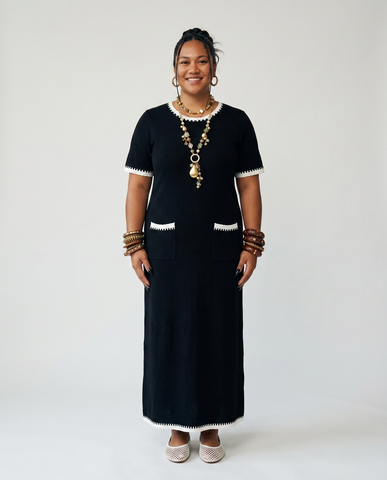 Grounded Knit Loose Maxi Dress