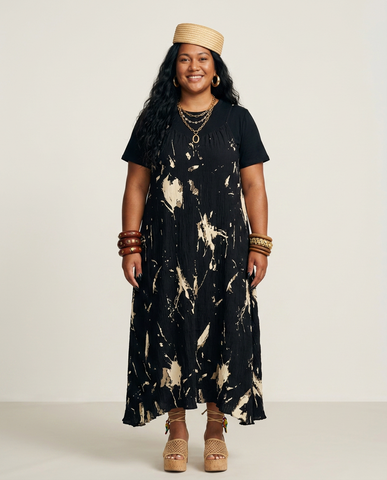 Wanderlust Abstract Floral Maxi Dress