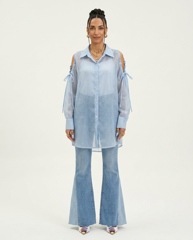 Free Spirit Sheer Oversized Shirt