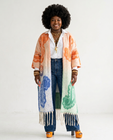 Wanderlust Tassel Knit Kimono