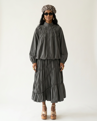 Ethereal Tiered Maxi Two-Piece Set