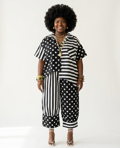 Audacious Printed Loose Two-Piece Set