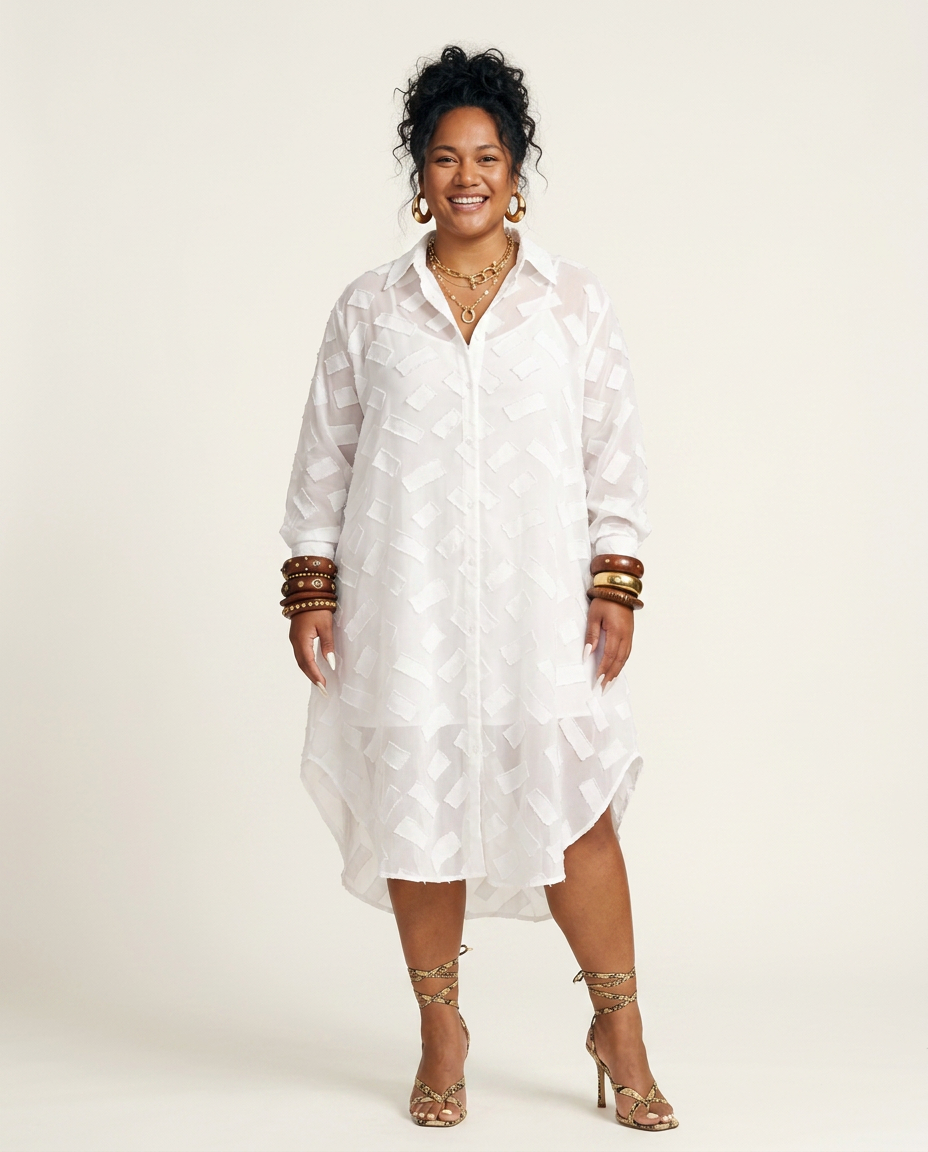 Worthy Jacquard Loose Maxi Dress