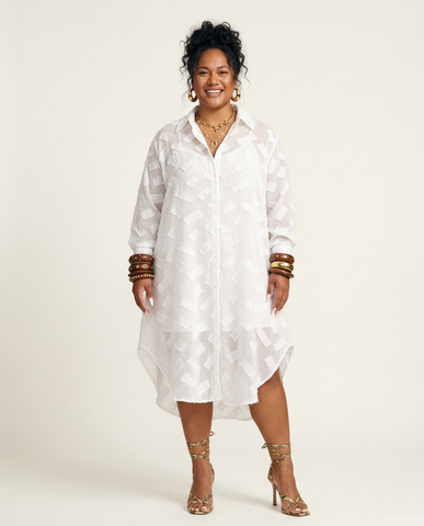 Worthy Jacquard Loose Maxi Dress