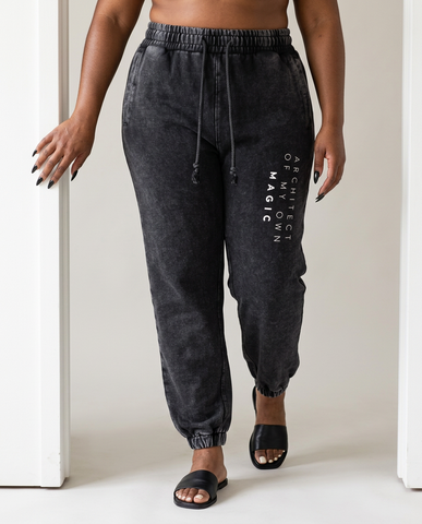 Grounded Washed Cotton Jogger Pants