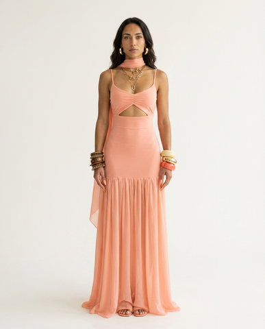 Radiant Ruched Maxi Dress