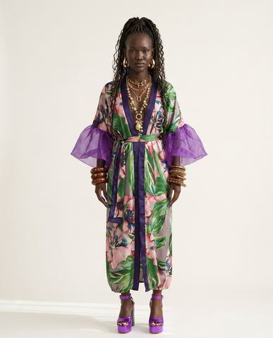 Vivacious Printed Boho Kaftan