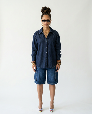Grounded Oversized Denim Shirt
