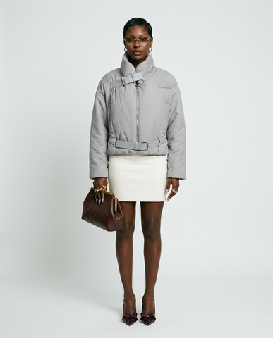 Audacious Belted Puffer Jacket