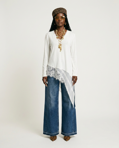 Free Spirit Irregular Lace Tunic