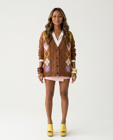 Unique Embroidered Knit Cardigan