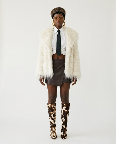 Fierce Shaggy Faux Fur Coat