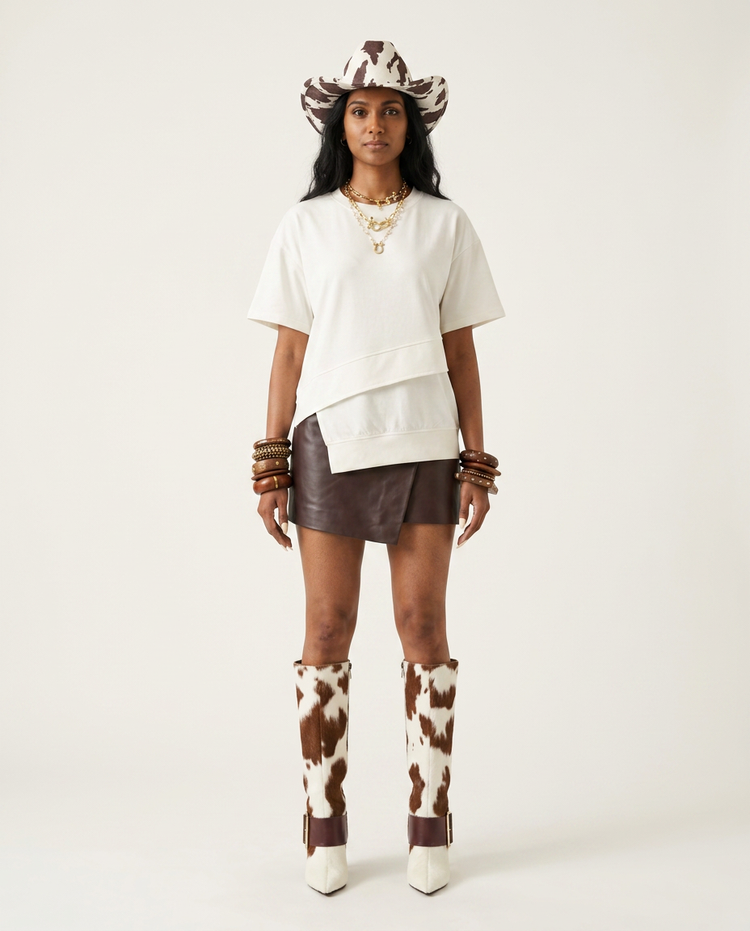 Liberated Asymmetrical Cotton T-shirt