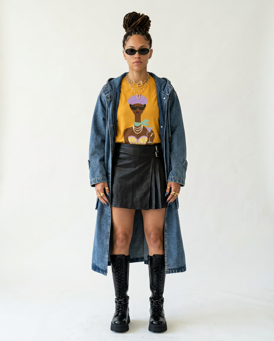 Unstoppable Oversized Hooded Denim Jacket