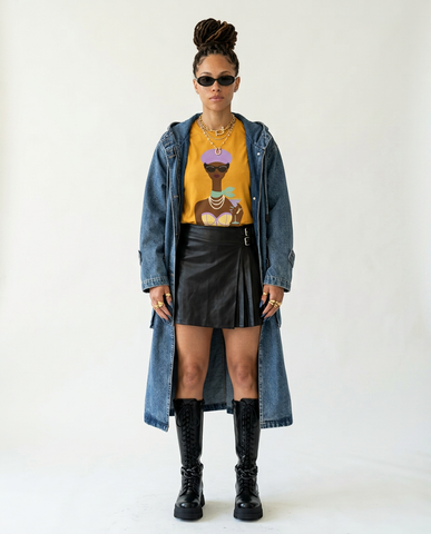 Unstoppable Oversized Hooded Denim Jacket