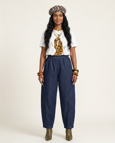 Grounded Wide Leg Denim Jeans