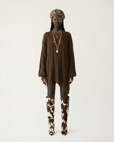 Unique Oversized Knit Pullover