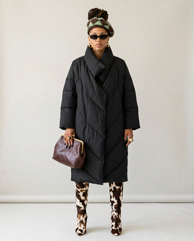 Unstoppable Black Oversized Puffer Coat