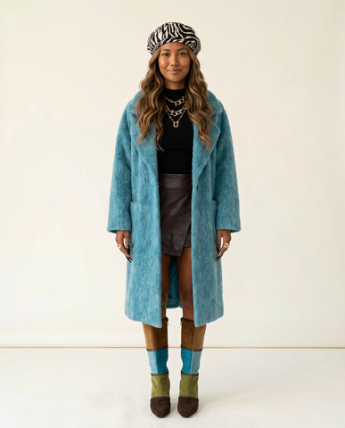 Boundless Fluffy Oversized Wool Coat