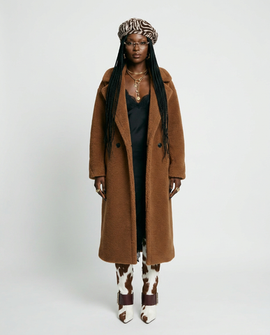 Grounded Oversized Teddy Coat