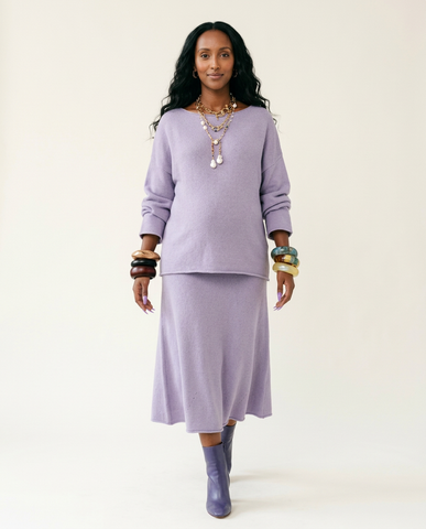 Grounded Knit Mermaid Midi Set