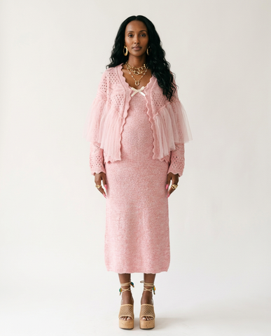 Divine Mesh Knit Cardigan